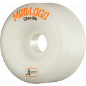 Mini Logo Skateboard Wheels A-cut 53mm 90A White 4pk