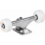 Mini Logo 8.38" Raw Trucks + ML Bearings + A-cut 53mm 101a White Wheels (Set of 2)