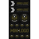 Mini Logo Sticker Multi 10 pk