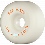Mini Logo Skateboard Wheels A-cut "2" 52mm 101A White 4pk