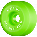 Mini Logo Skateboard Wheels A-cut "2" 53mm 101A Green 4pk