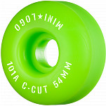 Mini Logo Skateboard Wheels C-cut "2" 54mm 101A Green 4pk