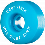 Mini Logo Skateboard Wheels C-cut "2" 53mm 101A Blue 4pk