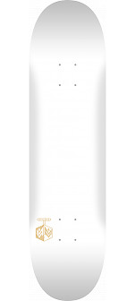 MINI LOGO DETONATOR "15" SKATEBOARD DECK 191 K16 SOLID WHITE - 7.5 X 28.65 - MINI