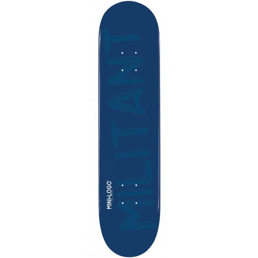 Mini Logo Militant Skateboard Deck 127 Navy - 8 x 32.125