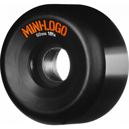 Mini Logo Skateboard Wheels 60mm 101a 4pk Black