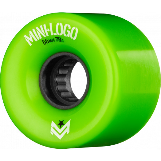 Mini Logo A.W.O.L. Skateboard Wheels A-cut Green 66mm 78A 4pk