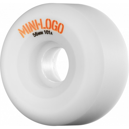 Mini Logo A-cut Wheel 56mm 101a White 4pk