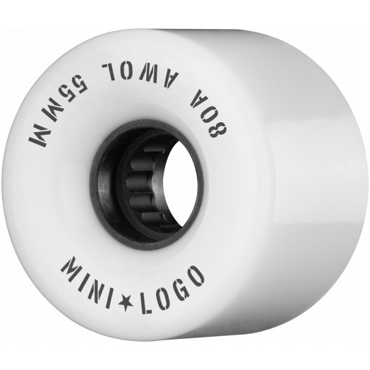 Mini Logo AWOL Skateboard Wheels 55mm 80A White 4pk