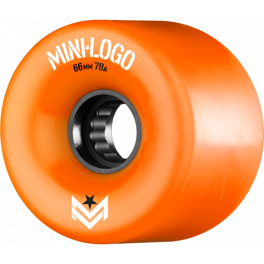 Mini Logo A.W.O.L. Skateboard Wheels A-cut Orange 66mm 78A 4pk
