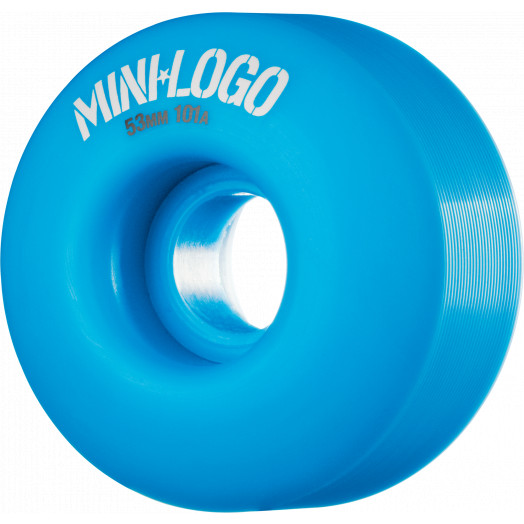 Mini Logo Wheel C-cut 53mm 101A Blue 4pk
