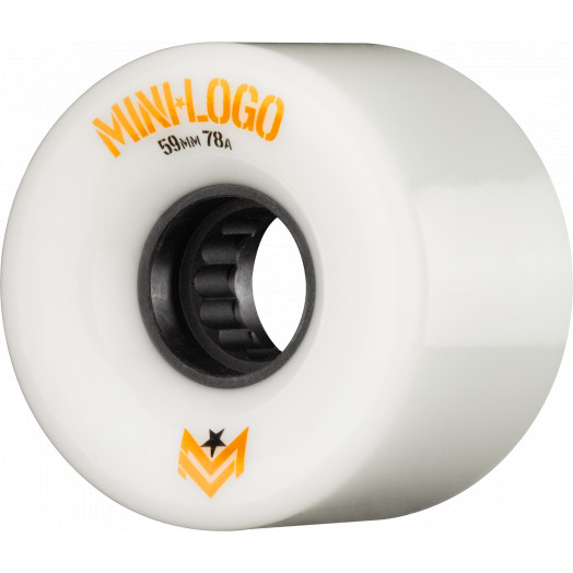 Mini Logo A.W.O.L. Skateboard Wheels A-cut White 59mm 78A 4pk