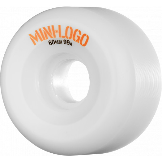 Mini Logo A-cut Wheel 60mm 99a White 4pk