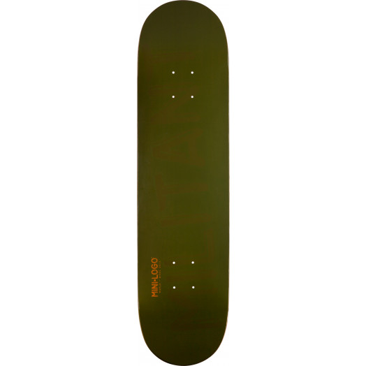 Mini Logo Militant Skateboard Deck 191 Green - 7.5 x 28.65