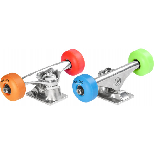 Mini Logo Truck Assembly - 8.38" Polished - ML Bearings - 52mm 101a Assorted Color Wheels