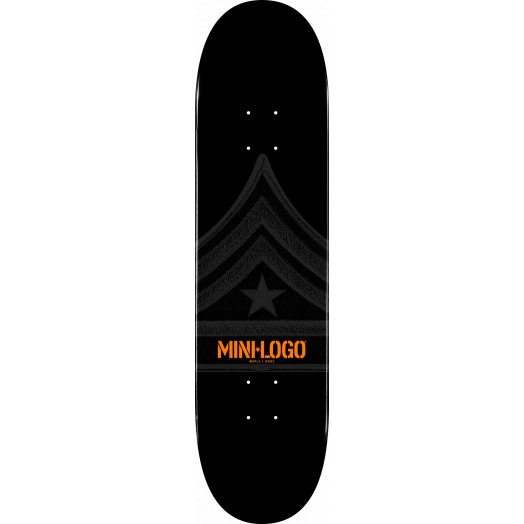 Mini Logo Quartermaster Skateboard Deck 188 Black - 7.88 x 31.67